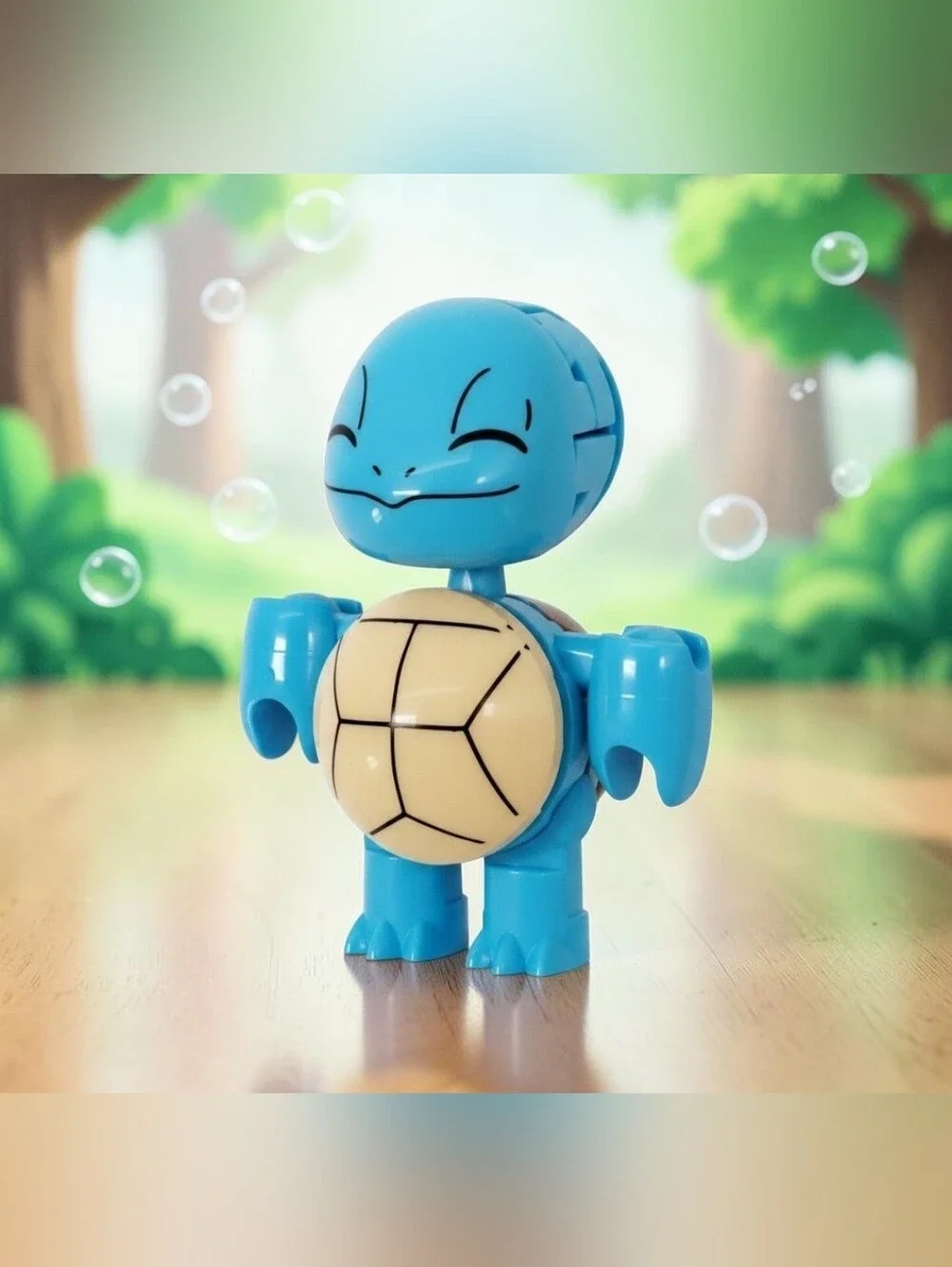 SQUIRTLE Only From MEGA Construx - Pokemon Pokeball Evergreen Set- NO Pokeball.